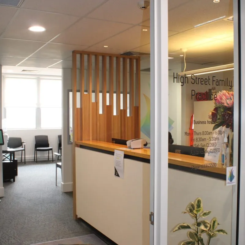 The entrance to High Street Family Practice